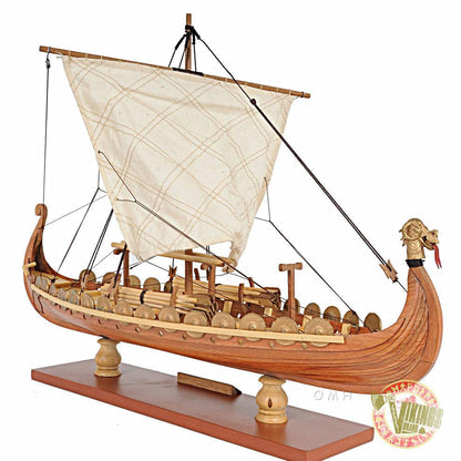Drakkar Viking Ship - Wooden Model - DIY Kit (Unassembled)- 1/50 Scale - VikingsBrand