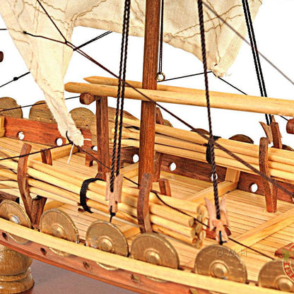 Drakkar Viking Ship - Wooden Model - DIY Kit (Unassembled)- 1/50 Scale - VikingsBrand