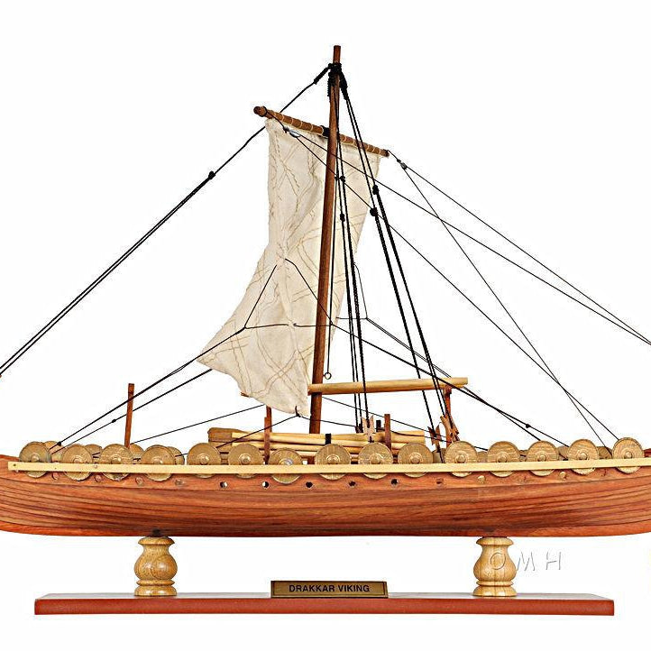 Drakkar Viking Ship - Wooden Model - DIY Kit (Unassembled)- 1/50 Scale - VikingsBrand