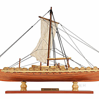 Drakkar Viking Ship - Wooden Model - DIY Kit (Unassembled)- 1/50 Scale - VikingsBrand