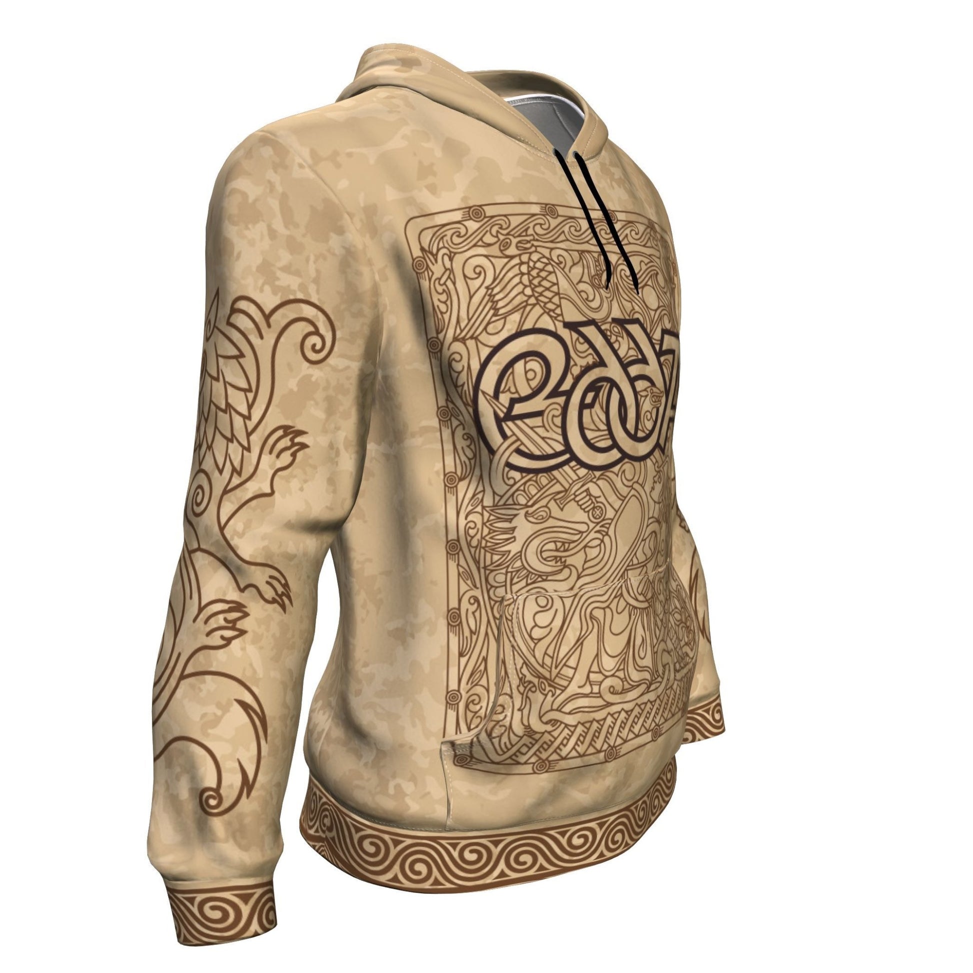 Edda with Wolves Skoll and Hati on the Sleeves - VikingsBrand