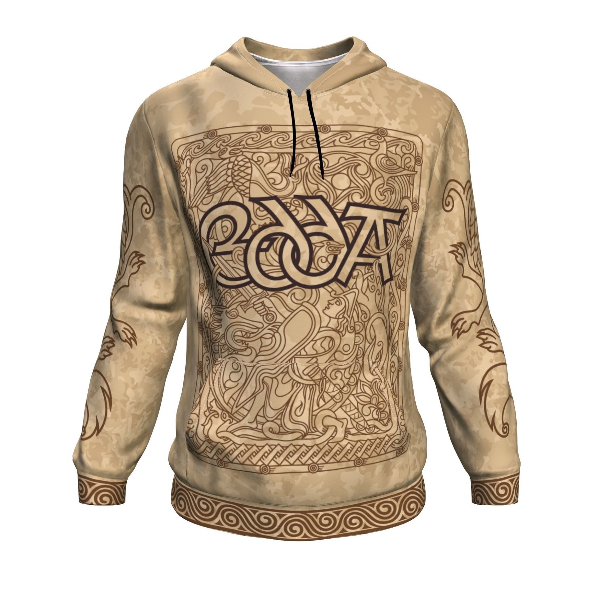 Edda with Wolves Skoll and Hati on the Sleeves - VikingsBrand