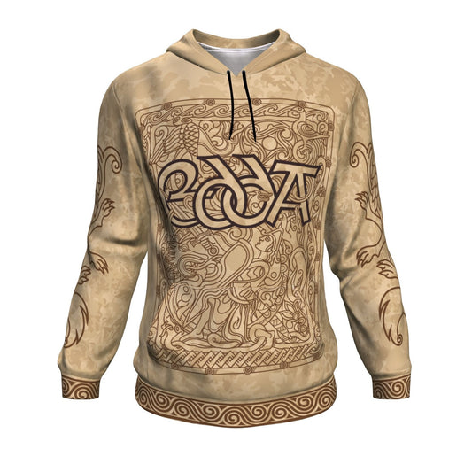 Edda with Wolves Skoll and Hati on the Sleeves - VikingsBrand
