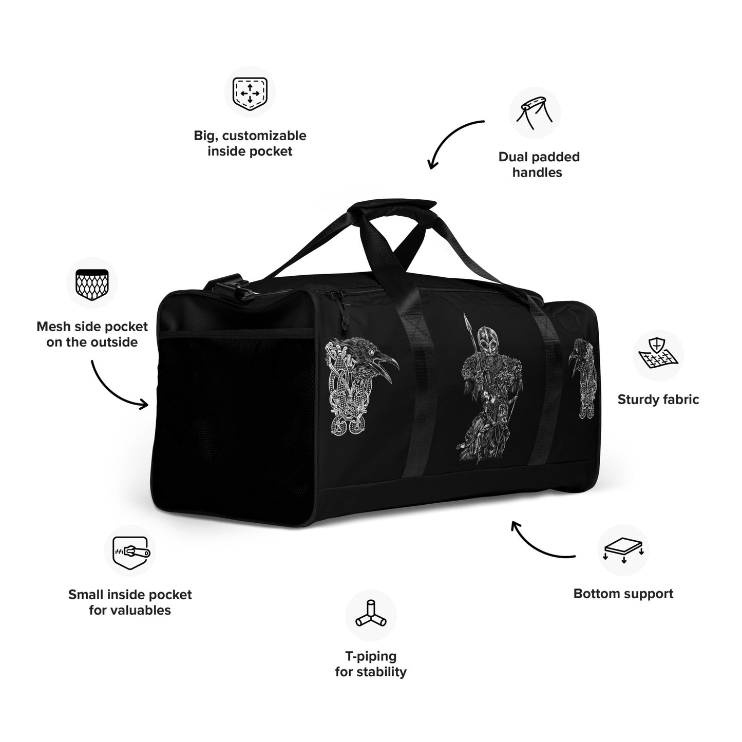 Einherjar Patch Viking Duffle bag