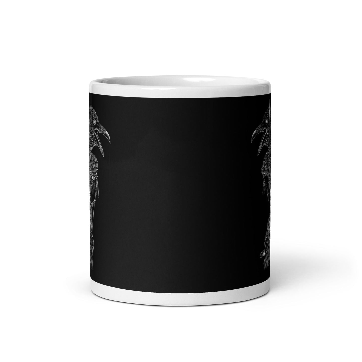 Einherjar Patch Viking White glossy mug
