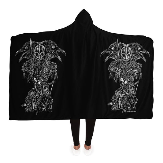 Einherjar Path Viking Hooded Blanket
