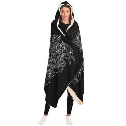Einherjar Path Viking Hooded Blanket