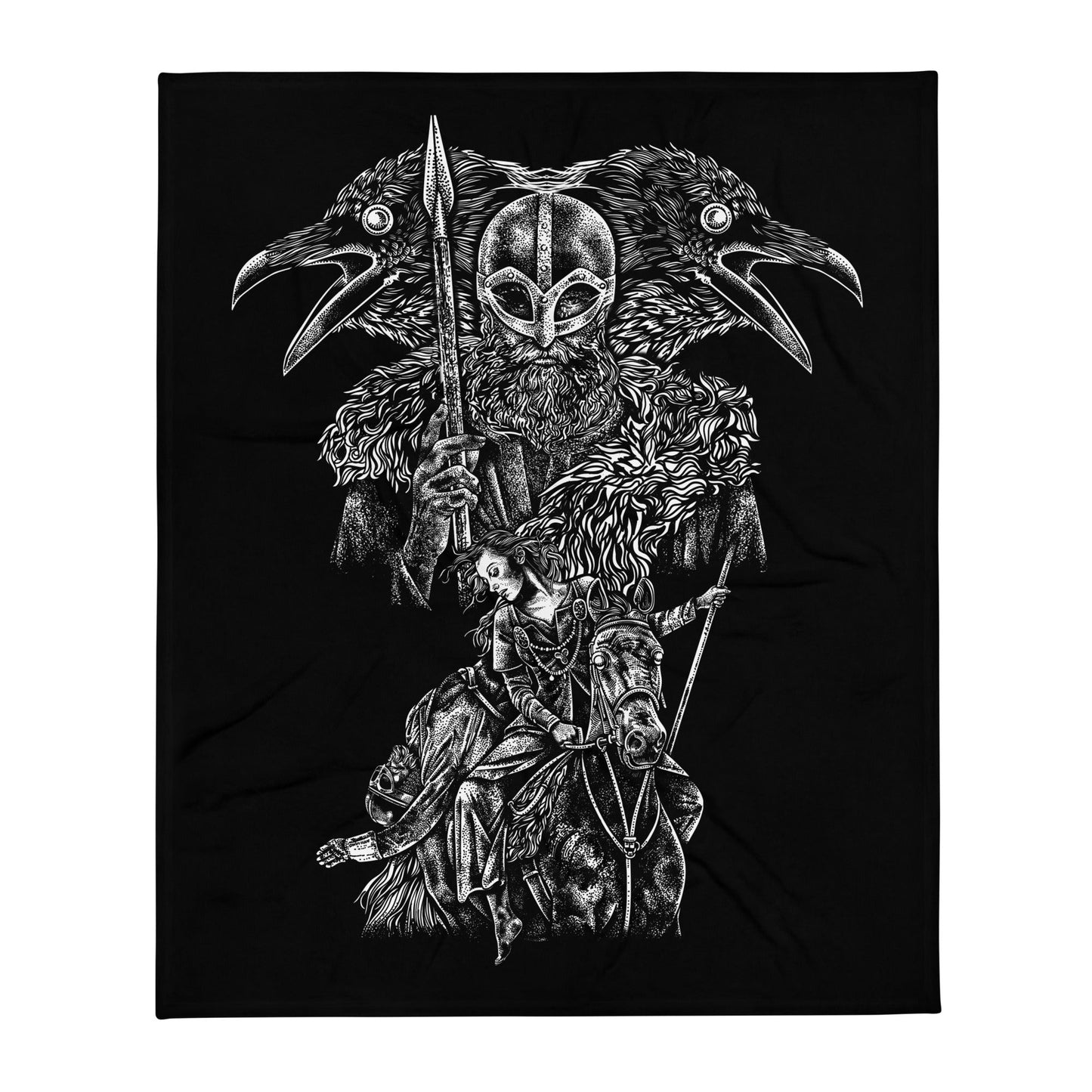 Einherjar Path Viking Throw Blanket