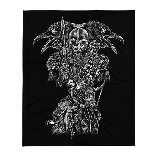 Einherjar Path Viking Throw Blanket
