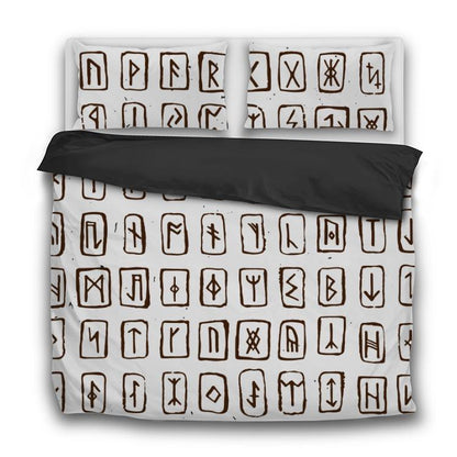 Elder Futhark Runes - 3 Pcs Bedding Sets - VikingsBrand