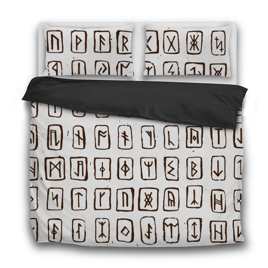 Elder Futhark Runes - 3 Pcs Bedding Sets - VikingsBrand