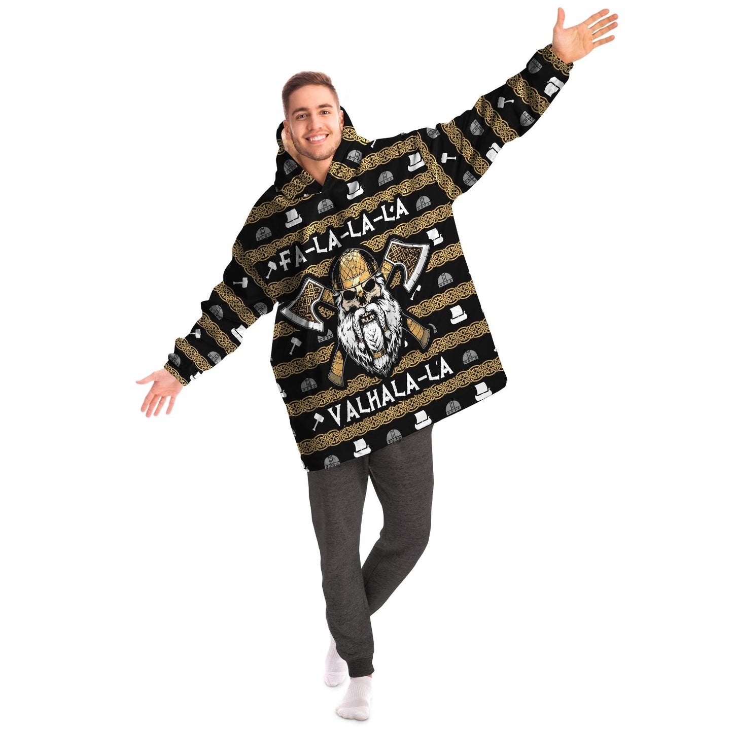 Fa-La-La-La-La Valhalla One Size Snug Hoodie - VikingsBrand