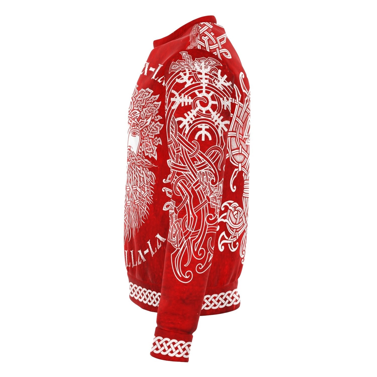 Fa-La-La-La-La Valhalla Yule Santa Sweater with Yggdrasil on the Back - VikingsBrand