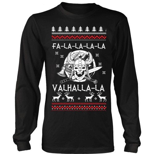 Fa - La - La Valhalla Christmas Sweater - VikingsBrand