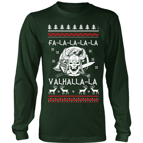 Fa - La - La Valhalla Christmas Sweater - VikingsBrand