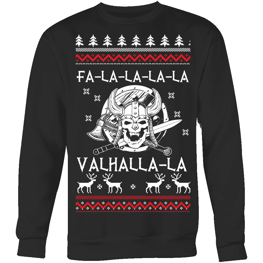 Fa - La - La Valhalla Holiday Sweater - VikingsBrand