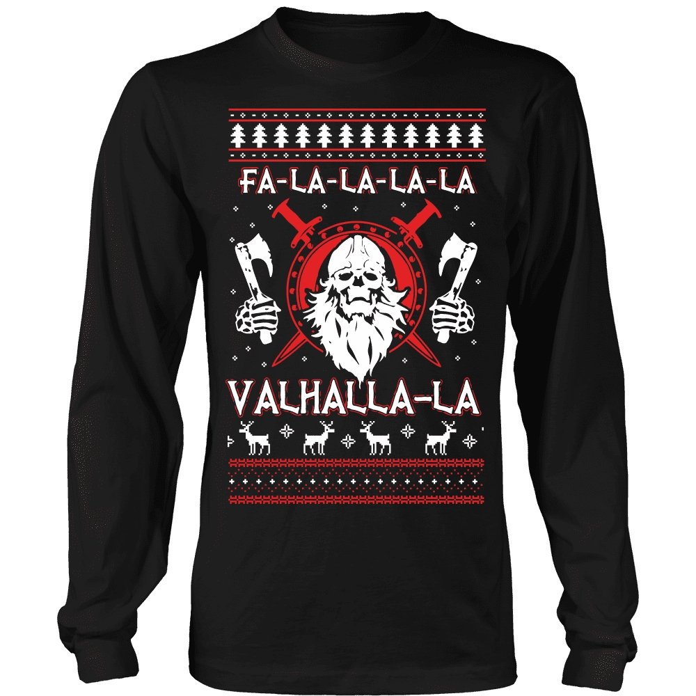 Fa - La - La Valhalla New Holiday Sweater - VikingsBrand