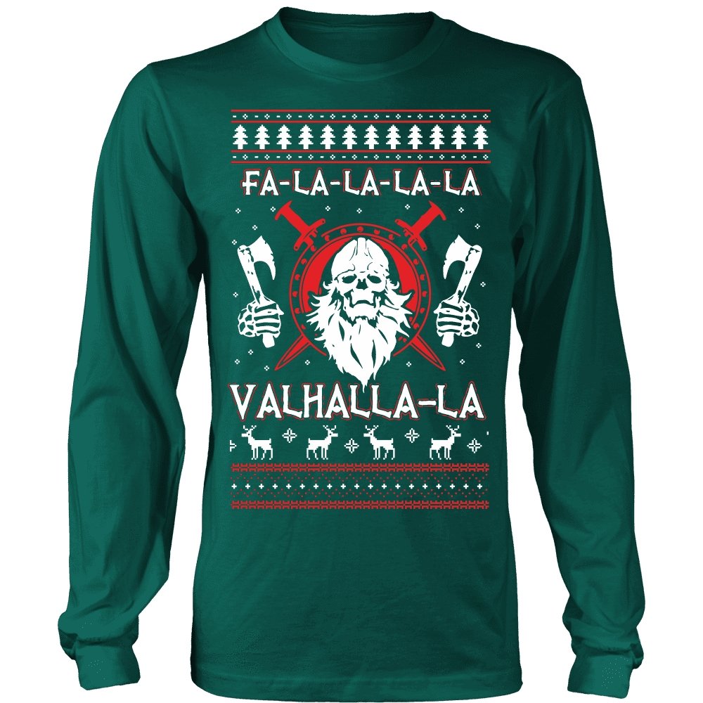 Fa - La - La Valhalla New Holiday Sweater - VikingsBrand