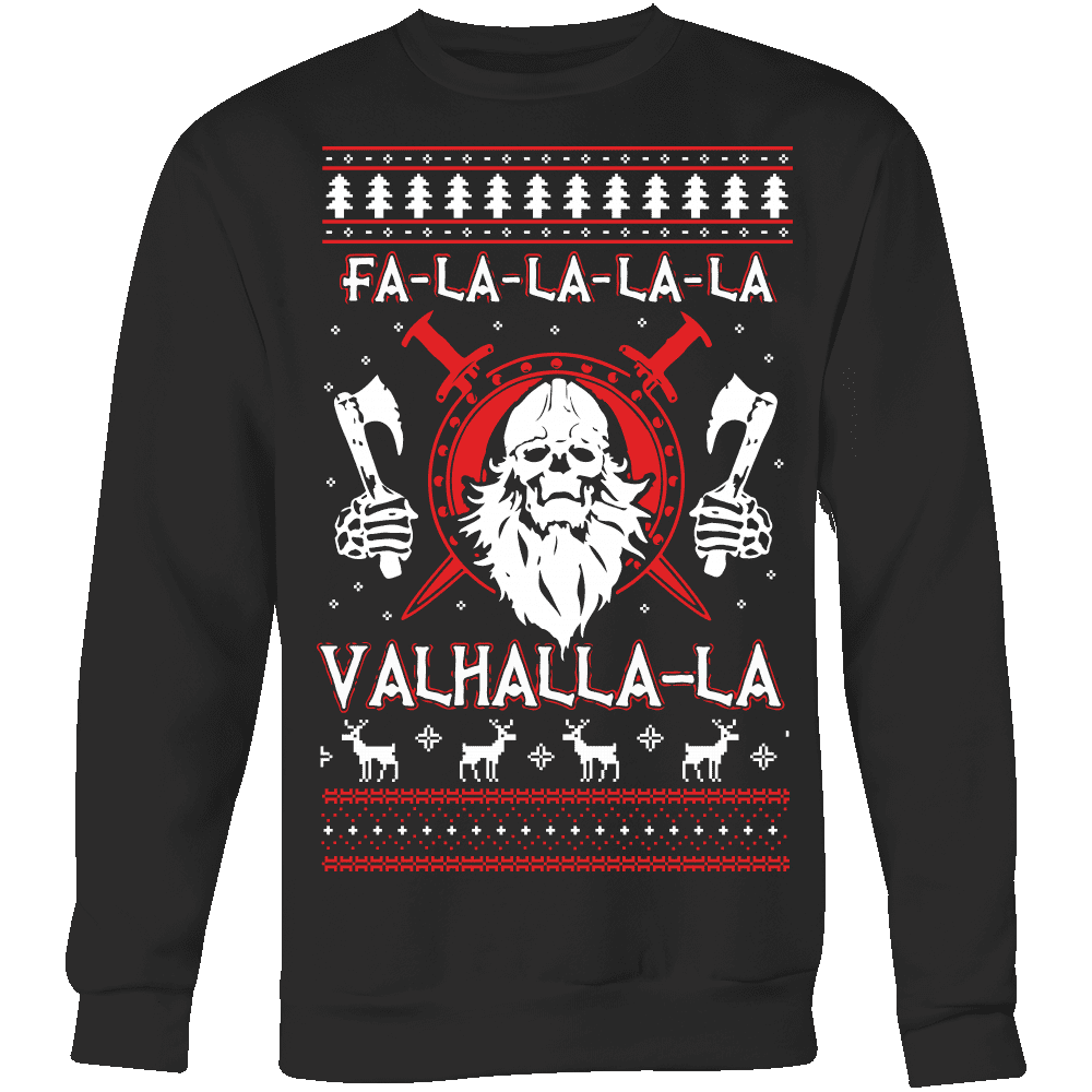 Fa - La - La Valhalla New Holiday Sweater - VikingsBrand