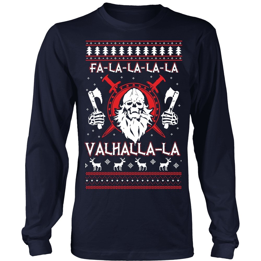 Fa - La - La Valhalla New Holiday Sweater - VikingsBrand