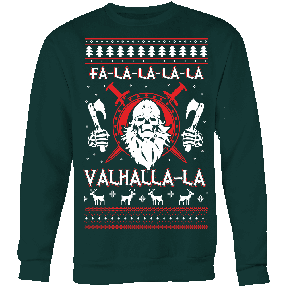 Fa - La - La Valhalla New Holiday Sweater - VikingsBrand