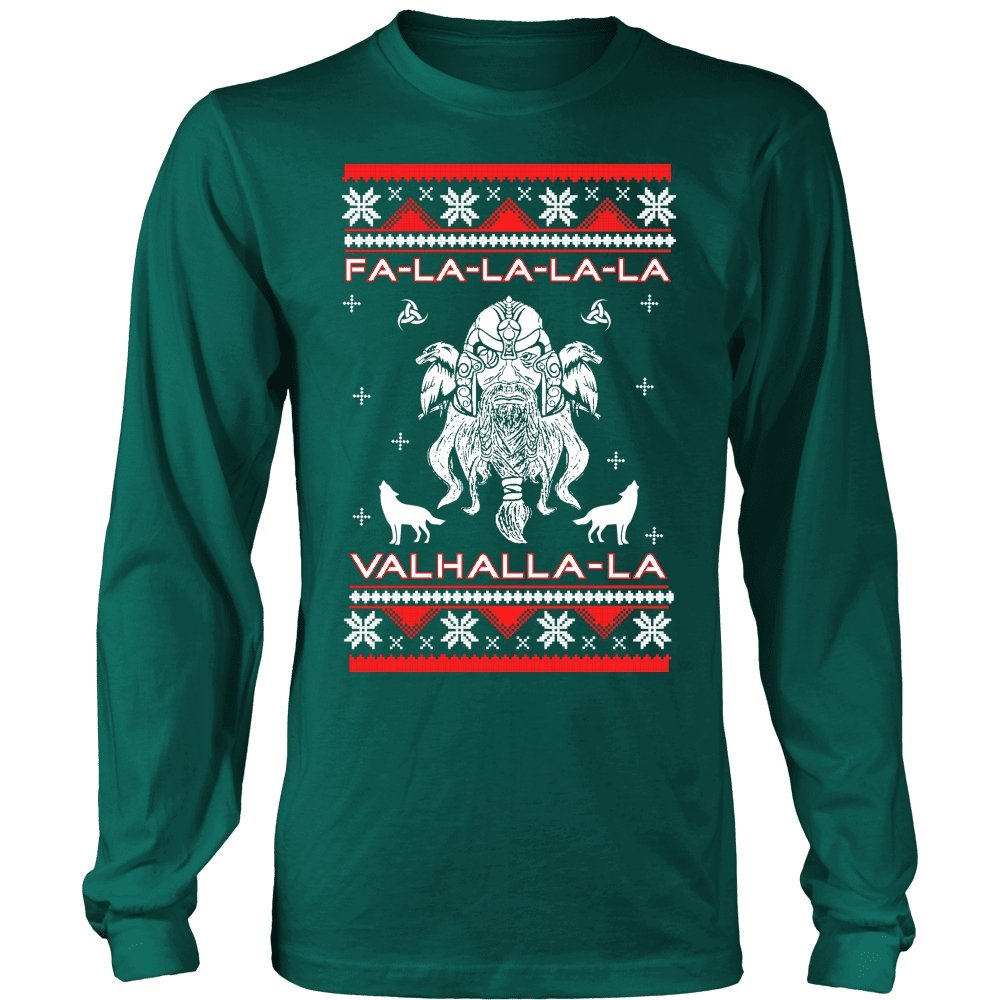 Fa - La - La Valhalla Odin Yule - Christmas Sweater - VikingsBrand