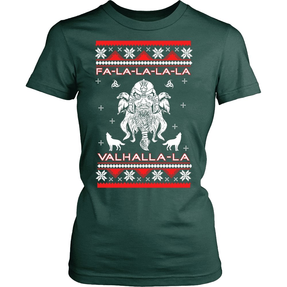 Fa - La - La Valhalla Odin Yule - Christmas Sweater - VikingsBrand