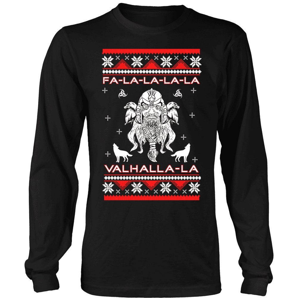 Fa - La - La Valhalla Odin Yule - Christmas Sweater - VikingsBrand