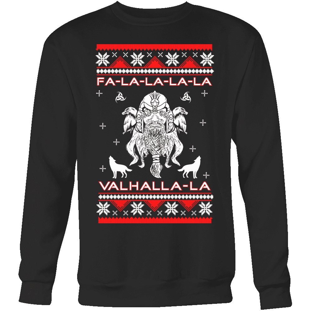 Fa - La - La Valhalla Odin Yule - Christmas Sweater - VikingsBrand