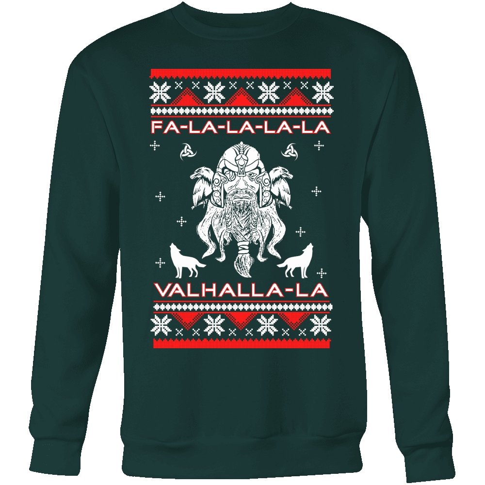 Fa - La - La Valhalla Odin Yule - Christmas Sweater - VikingsBrand