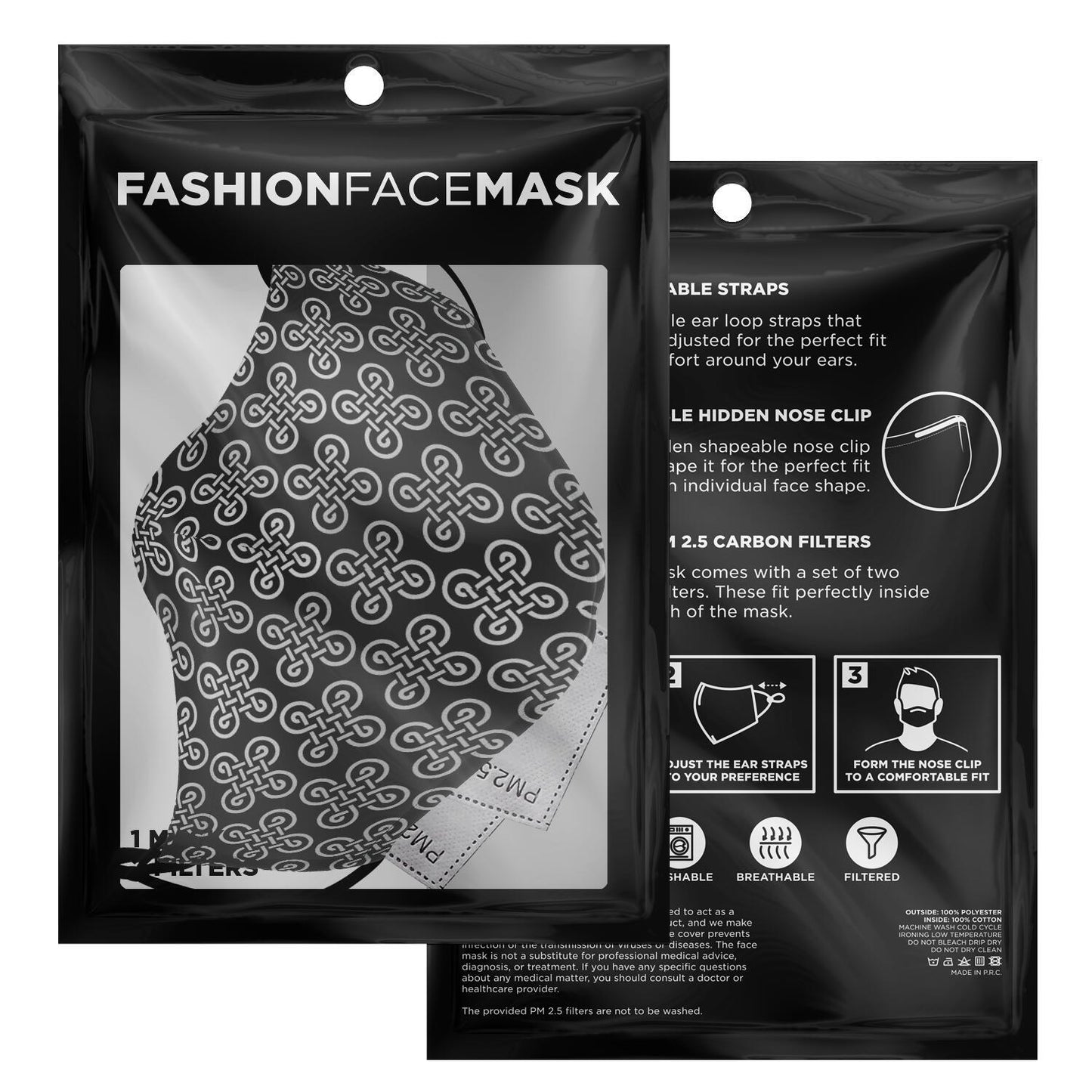 Face Mask Cover with Viking Pattern