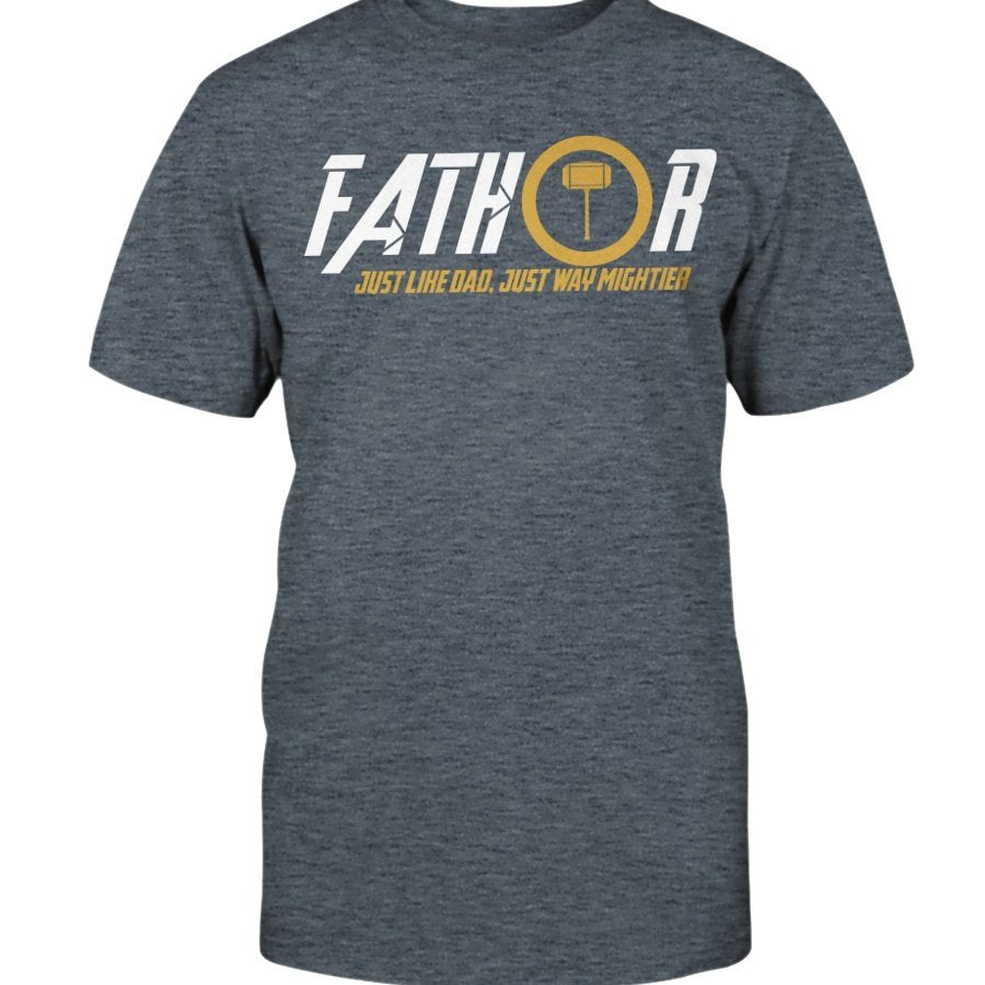 Fathor Classic Cotton T-Shirt - White / Yellow Wording