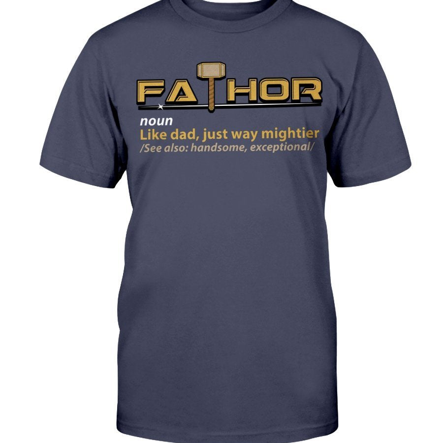 Fathor Classic Cotton T-Shirt - Yellow Wording
