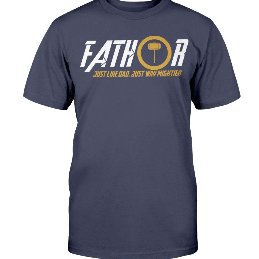 Fathor Classic Cotton T-Shirt - White / Yellow Wording