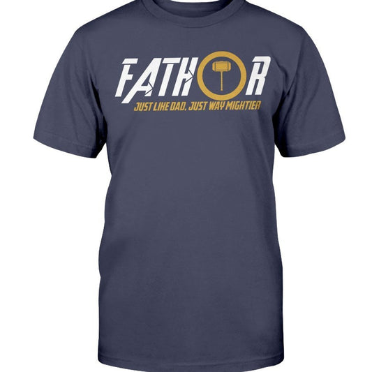 Fathor Classic Cotton T-Shirt - White / Yellow Wording