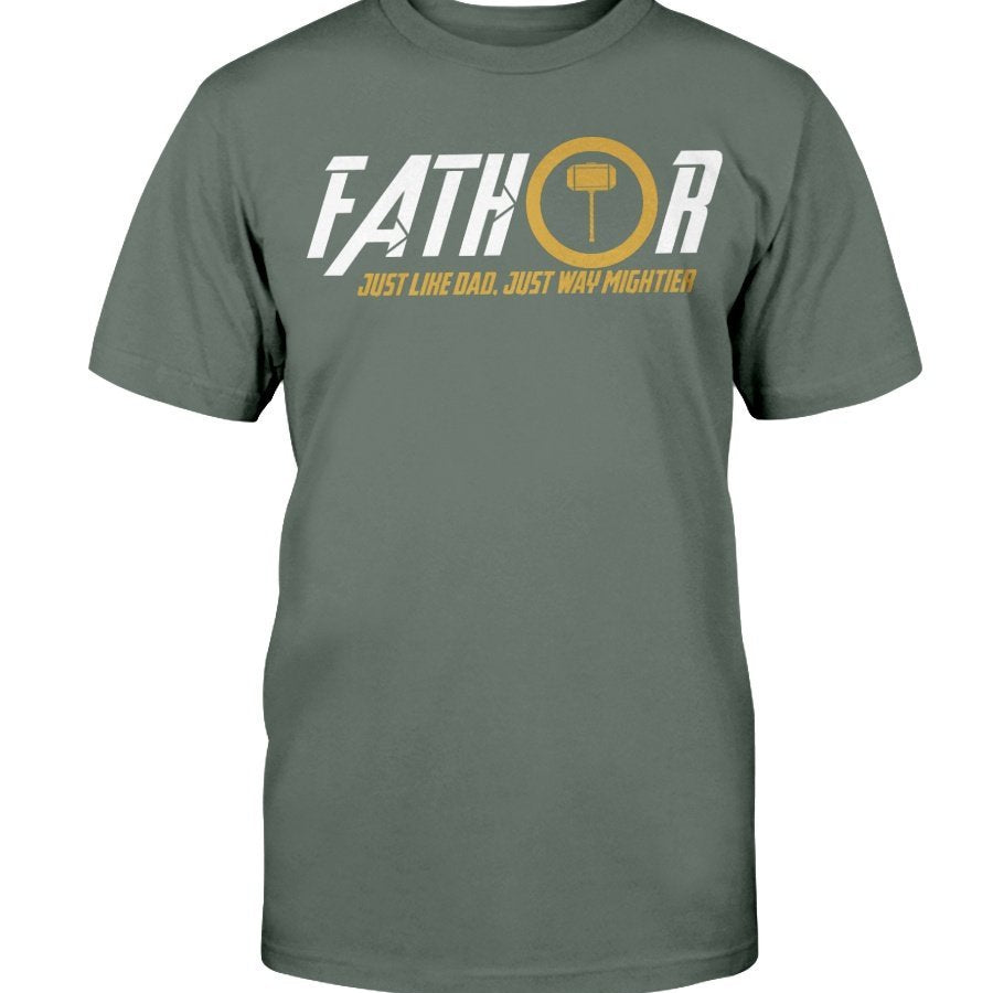 Fathor Classic Cotton T-Shirt - White / Yellow Wording