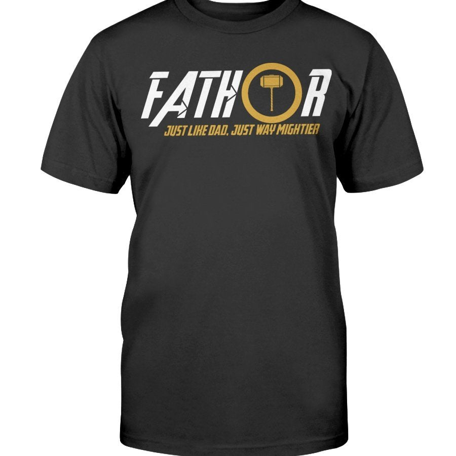 Fathor Classic Cotton T-Shirt - White / Yellow Wording