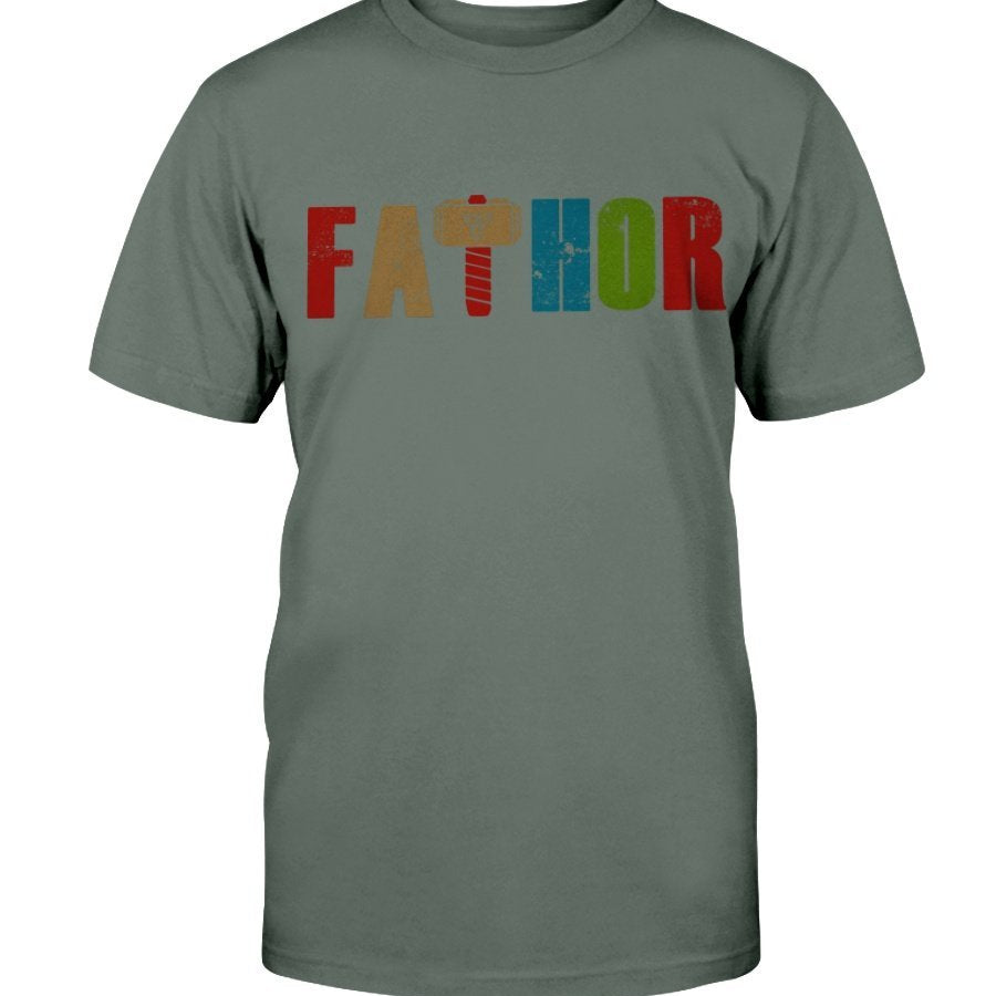 Fathor Classic Cotton T-Shirt - Multi Colored Wording