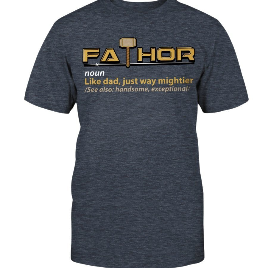 Fathor Classic Cotton T-Shirt - Yellow Wording