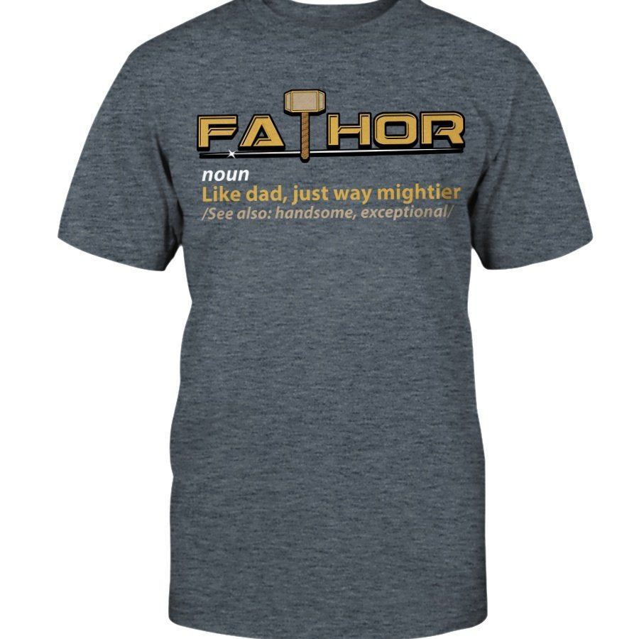 Fathor Classic Cotton T-Shirt - Yellow Wording