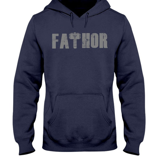 Fathor Hoodie - Grey Wording
