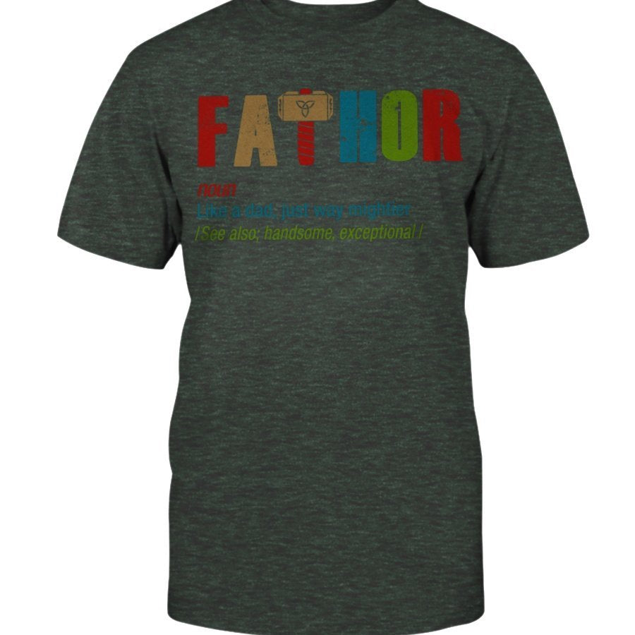 Fathor Premium Fit T-Shirt - Multi Colored Wording