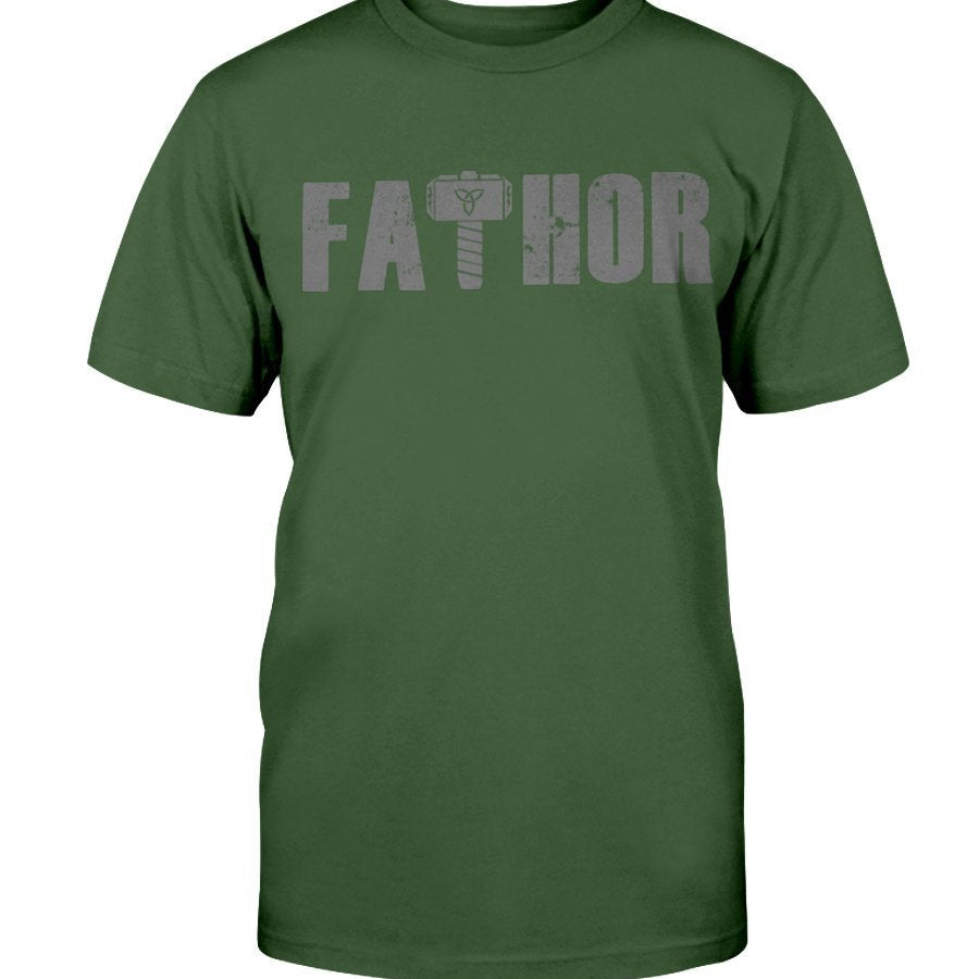 Fathor Premium Fit T-Shirt - Grey Wording