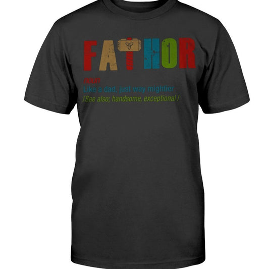 Fathor Premium Fit T-Shirt - Multi Colored Wording