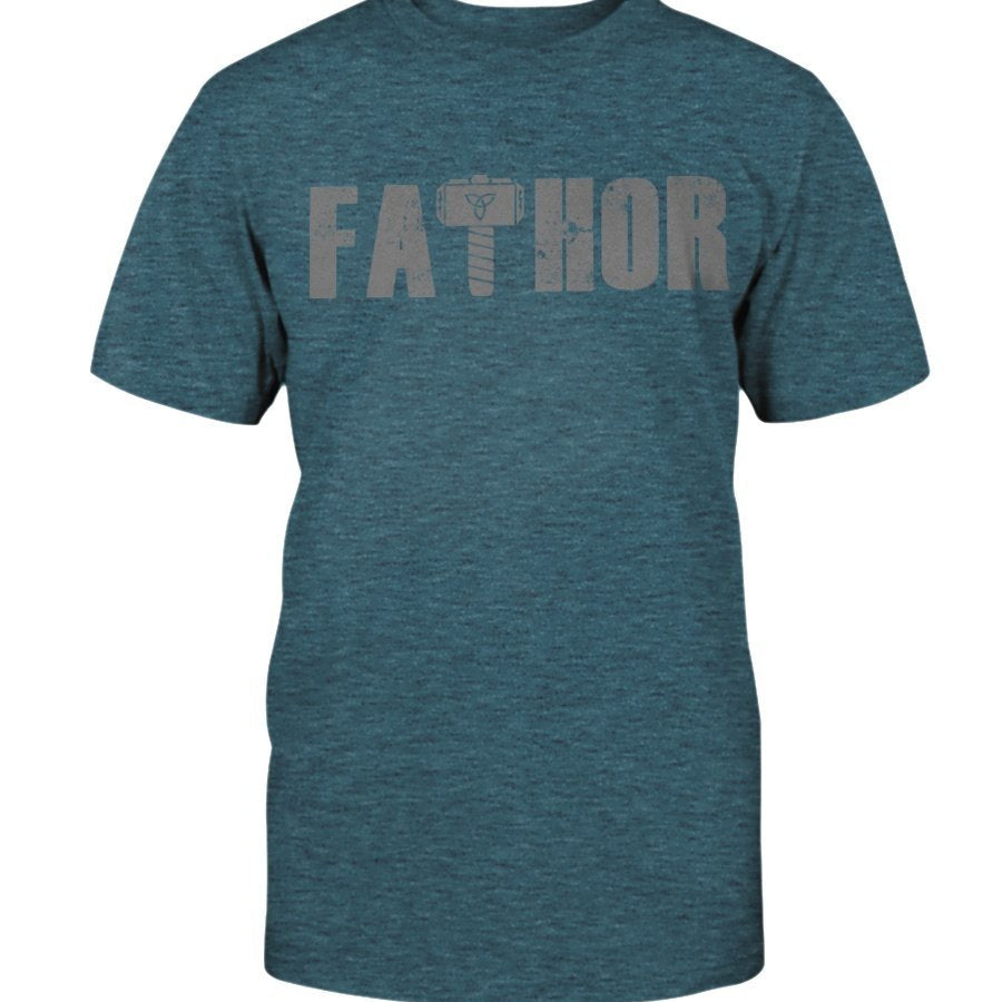 Fathor Premium Fit T-Shirt - Grey Wording