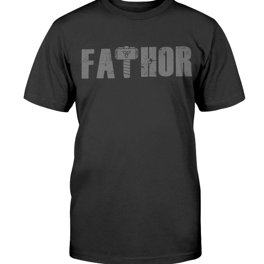 Fathor Premium Fit T-Shirt - Grey Wording