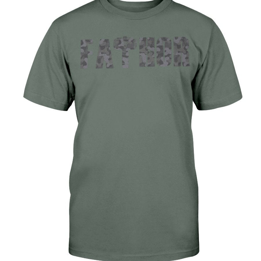 Fathor Premium Fit T-Shirt - Grey Camo Edition