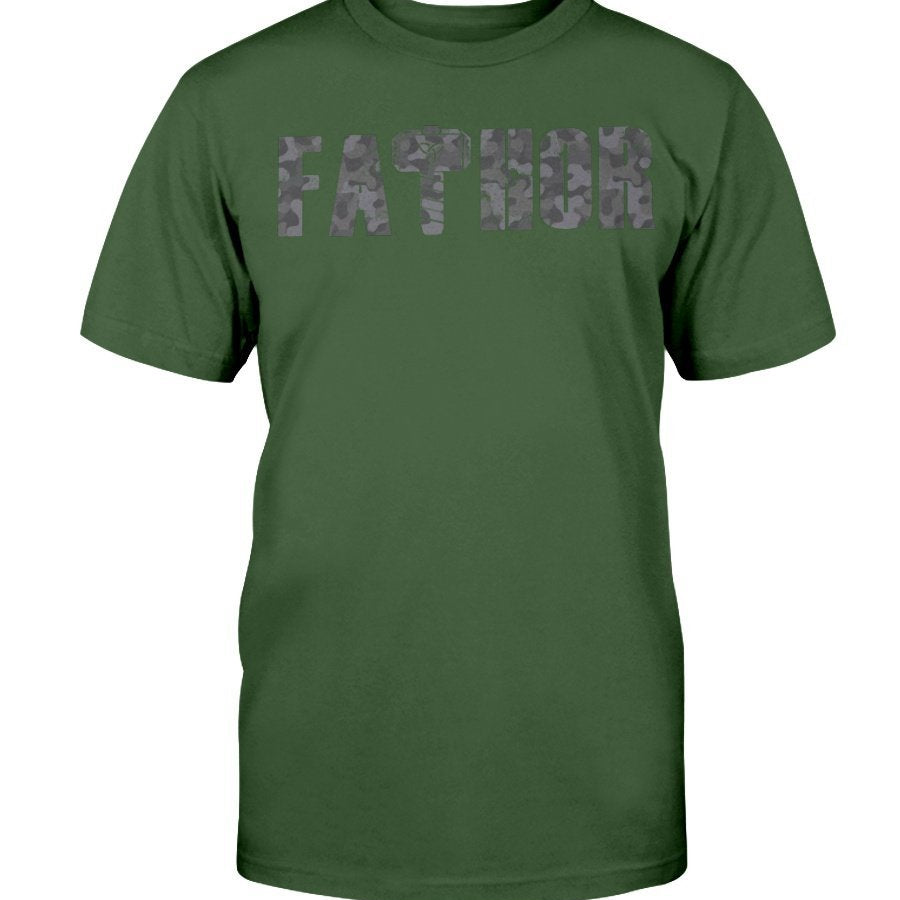 Fathor Premium Fit T-Shirt - Grey Camo Edition