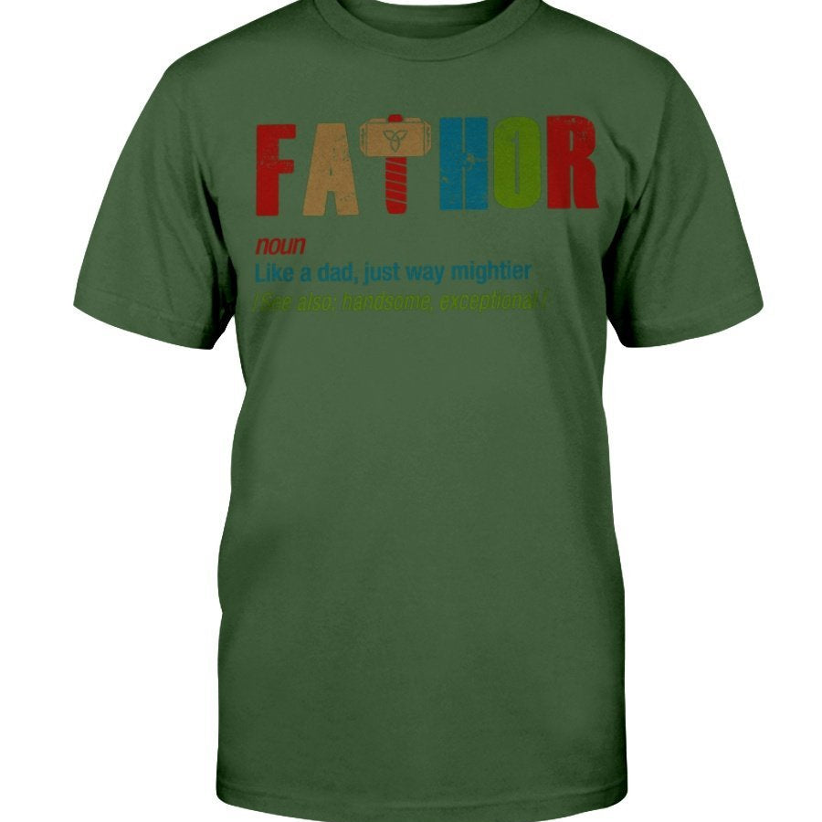 Fathor Premium Fit T-Shirt - Multi Colored Wording