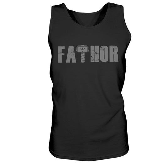 Fathor Ultra Cotton Tank - Grey Wording